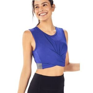 Fabletics Pia Powertouch Light Front Twist Cropped Tank‎ Top NWT